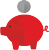 Piggy bank icon