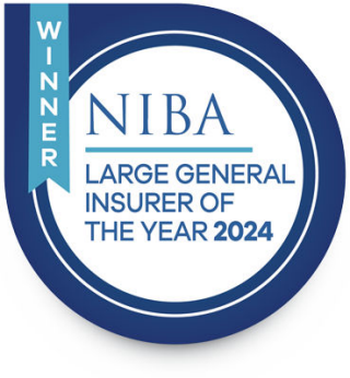Winners badge for NIBA Large General Insurer of the Year 2024