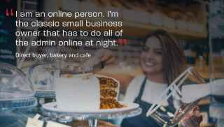 I am an online person. I&amp;#39;m the classic small business owner that has to do all of the admin online at night quote