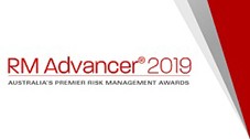 Logo for RM Advancer 2019 featuring the tagline Australias Premier Risk Management Awards