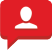Speech bubble with person icon